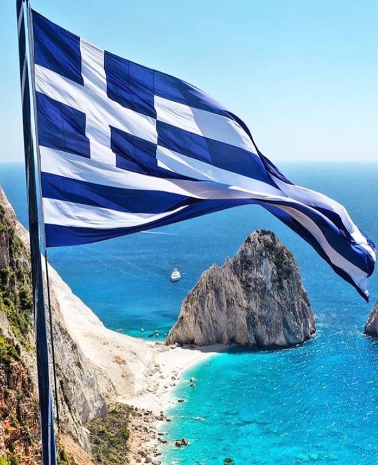 Drapeau grec - Visa d'or Grèce